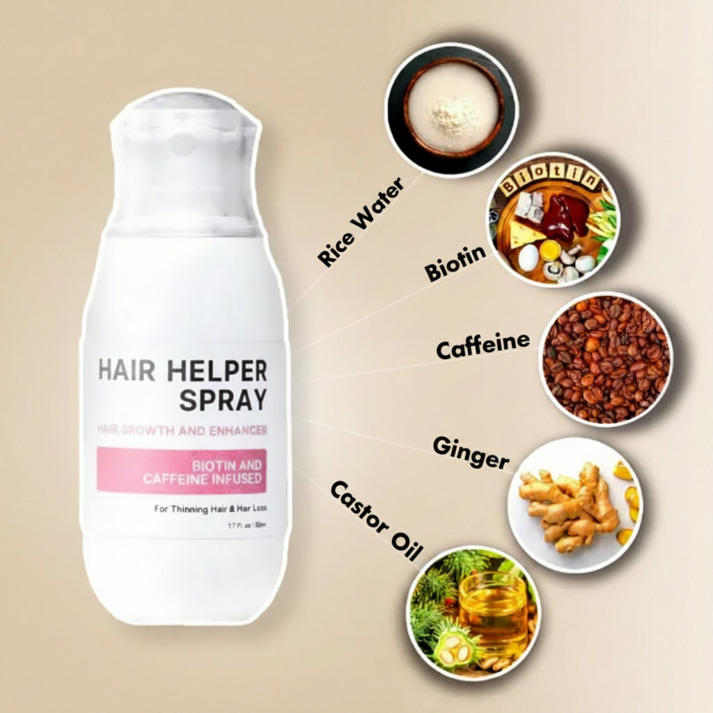 Hair Growth Spray for Follicle Nourishment and Growth