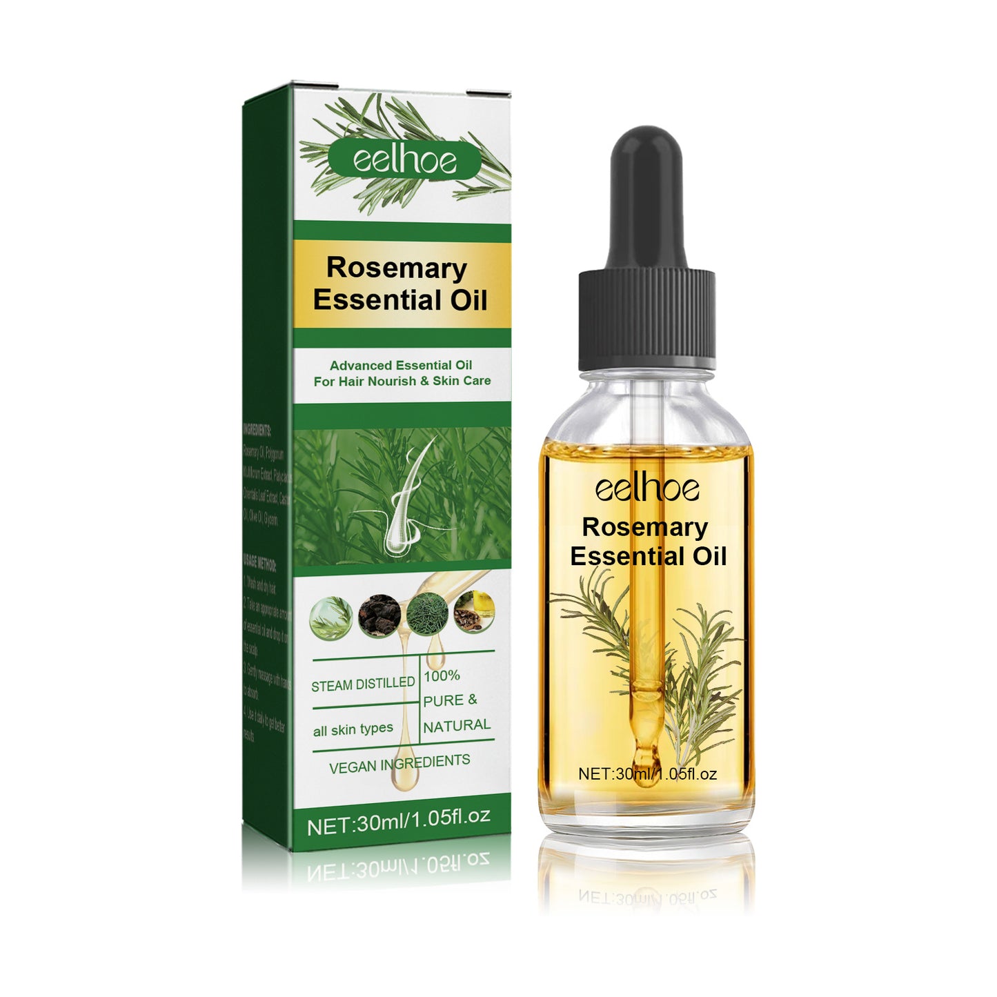 Rosemary Hair Growth Oil for Postpartum Shedding & Scalp Care